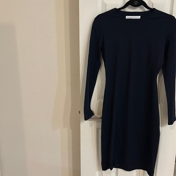 Susana Monaco Dresses & Skirts - NWOT Susana Monaco Midnight Navy Bodycon Long Sleeve Dress M